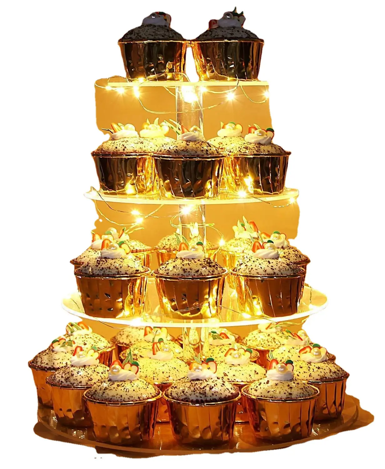 2周年記念イベントが 3段ケーキ スタンド 白 スイーツ タワー プレート クリスマス パーティ