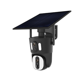 Nhà Sản Xuất Ban Đầu Màu Tầm Nhìn Ban Đêm Hai Cách Phát Hiện Chuyển Động Âm Thanh 4MP Wifi 4G Sim Thẻ Ptz Ống Kính Kép Năng Lượng Mặt Trời Máy Ảnh - Product Image 1