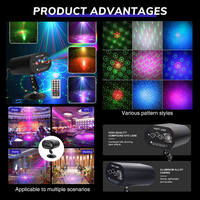 Effet de lumière laser rouge, vert, bleu en alliage d'aluminium à commande vocale OEM ODM, lumière laser DC 5V pour fête, DJ, discothèque, KTV, bar, scène
