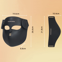 Masque facial LED en silicone rechargeable à 7 couleurs personnalisées, thérapie par lumière rouge, 630 nm 850 nm, équipement facial infrarouge