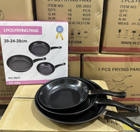 Set Peralatan Masak Grosir Warna Hitam Anti Lengket Panci Penggorengan