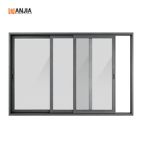 WANJIA Porte en aluminium à double vitrage Porte extérieure moderne de luxe personnalisée Portes coulissantes et élévatrices