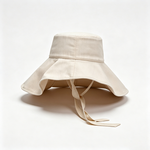Chapeau Bob Ajustable Crème avec Logo, Léger, Anti-Vent, Protection Solaire, Séchage Rapide, Casquette Décontractée de Pêche pour Femme - Product Image 5