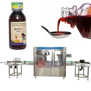 YB-YG4B Machinery Industry 4/6/8 Head Filler Small Bottle Oral Liquid Syrup Vial Filling Machine