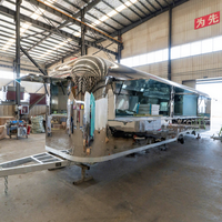 Commerce pour Food Truck Mobile en Acier Inoxydable, Camion de Restauration Rapide, Chariot de Boulangerie, Chariot de Crème Glacée, Bar de Vente au Détail, Hot-dogs Industries