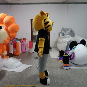 工場カスタマイズ パーティー マスコット スポーツテーマ 漫画ジャージ ライオン ヒョウ 着ぐるみ 大人用コスチューム - Product Image 2