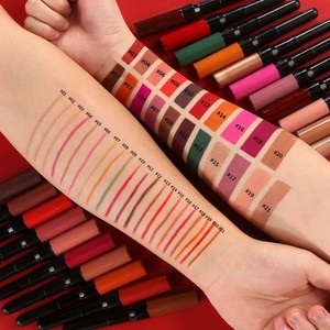 ลิปสติกเนื้อแมท15สีแบบ2 In 1,ลิปแมทแบบกันน้ำหัวคู่สวย - Product Image 1
