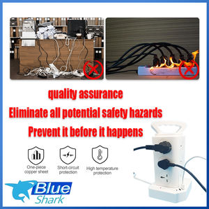 Multiprise de bureau OEM populaire avec 12 prises et interrupteur, protection contre les surtensions, tour de prise électrique - Product Image 5