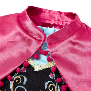 Robe de princesse <span class=keywords><strong>Elsa</strong></span> <span class=keywords><strong>Anna</strong></span> pour bébés filles, costume d'anime floral à manches longues en polyester, cape, film télévisé, Noël - Product Image 4