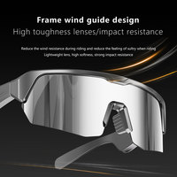 Lunettes Intelligentes à Contrôle Tactile, Chargement Type-C, Protection UV Sportive, Son Hi-Fi, Monture Intelligente, Design Guide-Vent