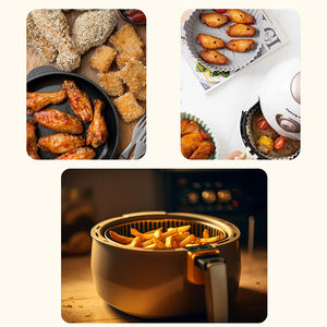 3 packs de doublures réutilisables de 7 pouces <span class=keywords><strong>en</strong></span> silicone pour friteuse à air 3-5QT pour Airfryer Basket Pot pour la cuisson de plats et de casseroles - Product Image 6