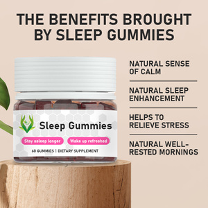 Gummies pour le sommeil ODM OEM avec du magnésium, soulagent naturellement le stress et vous aident à vous endormir facilement après le travail, gummies pour le sommeil à la mélatonine - Product Image 3