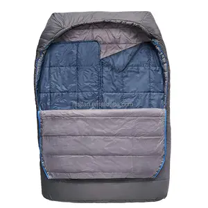 자루 수면 면 캠핑 망토 판초 간단한 푹신한 여행 무료 샘플 아이들을위한 더블 침낭 야외