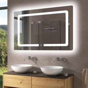 Fullkenlight <span class=keywords><strong>Water</strong></span> <span class=keywords><strong>Proof</strong></span> Led Gương cho phòng tắm Vanity khách tắm khách sạn hình chữ nhật LED ánh sáng thông minh gương - Product Image 5