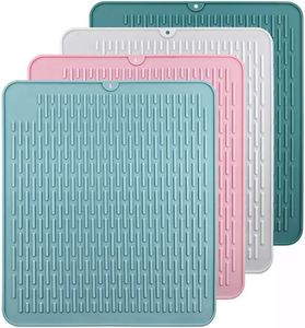 Alfombrilla de silicona plegable de grado alimenticio para aislamiento térmico, protector de ollas, escurridor de platos y tazas, y mantel individual. - Product Image 1