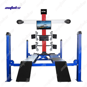 CE omologato 3D macchina per l'allineamento delle ruote per auto sollevatore a quattro montanti per auto con dispositivo di posizionamento a quattro ruote della ruota anteriore - Product Image 1