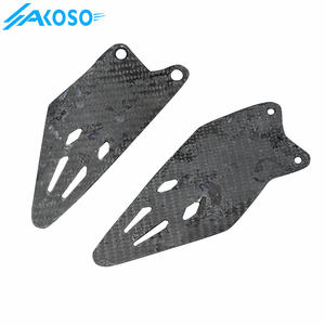 AKOSO 3K de fibra de carbono seco para motocicleta, reposapiés, protectores de talón para <span class=keywords><strong>Kawasaki</strong></span> <span class=keywords><strong>Ninja</strong></span> 2019 2020 2021 2022 <span class=keywords><strong>2023</strong></span> 2024 - Product Image 5