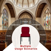 Metall gewebe gepolstert Auditorium Kirche Theater Hörsaal 20 "Hochwertiger Sitz kirchen stuhl mit Armen für Veranstaltungen
