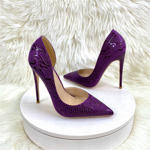 Zapatos de Tacón Alto de Diseñador Personalizados para Mujer, con Punta en Pico, Sexys, de 8/10/12 cm, Tallas Grandes 34-45 - Product Image 2