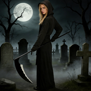 Nouvel Arrivage Costume de Grimaceur de la Mort Homologué CE CPC UKCA Vente en Gros Usine Robe à Capuche Effrayante pour Fête Cosplay - Product Image 3