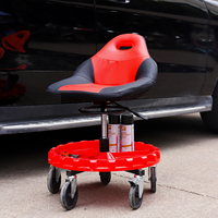 Kursi Rolling Creeper mekanik Ajustable bangku Detail mobil Detail