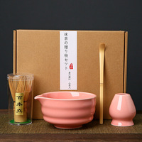 Ensemble complet de thé matcha japonais traditionnel écologique avec bol en céramique et fouet en bambou Chasen pour la maison/l'hôtel/le restaurant