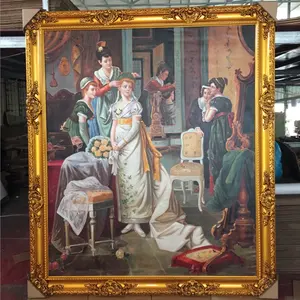 Large size oil painting frames big ornate wood frames hand carved wood antique frames for painting and picture