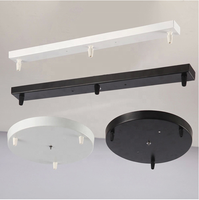 Accessoires d'éclairage rosace de plafond ronde plaque de plafond linéaire bande plafond auvent base pour lustre suspension