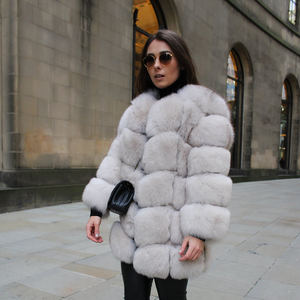 Fragola nuovo arrivo invernale giacca di <span class=keywords><strong>pelliccia</strong></span> calda e spessa <span class=keywords><strong>pelliccia</strong></span> di volpe per bambine - Product Image 2