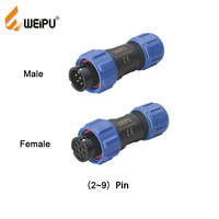 Connecteur Électrique Étanche Mâle Multipin Weipu Factory IP68 SP1310 2 3 4 5 Broches