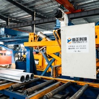 Table de refroidissement pour extrusion d'aluminium 1000T 45KW 380V, Ligne de convoyage PLC avec table de déroulage et tireur de platine