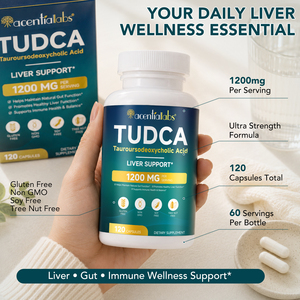 Acentiallabs Détoxifiant Hépatique : Gélules <span class=keywords><strong>TUDCA</strong></span> pour le Soutien Immunitaire, Digestif et Biliaire – Complément d'Acide Tauroursodésoxycholique - Product Image 5