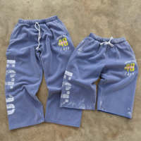 Shorts amples Y2K pour hommes, en molleton épais délavé, motif graphique, coupe large, style streetwear grunge, vente en gros, personnalisable, OEM