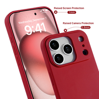 Funda de teléfono de silicona líquida anticaída personalizable para iPhone 17 Pro Max funda de color con embalaje