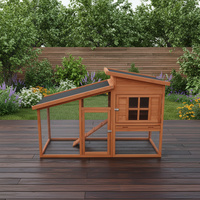 Poulailler Moderne Haut de Gamme Multi-Niveaux en Bois Écologique Durable et Tendance pour l'Été comme l'Hiver, Mobilier pour Animaux de Compagnie, Imprimé, pour Poules et Volailles