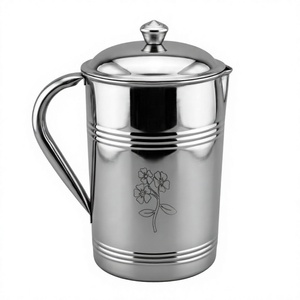 Couvercle de carafe à eau en acier inoxydable, design floral classique, distributeur de boissons réutilisable, écologique, fabriqué par Perfect Collection - Product Image 1