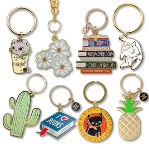 Factory Wholesale <b>Vintage</b> 3D Metal Soft Enamel Letterpress Keychain Colorful Cartoon Souvenir Custom Logo High Quality Durable - Product Image 3