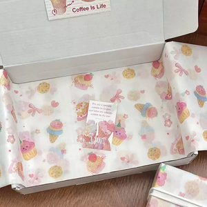 ราคาโปรโมชั่น ขั้นต่ำในการสั่งซื้อน้อย กระดาษห่อของขวัญ พิมพ์โลโก้และชื่อแบรนด์ได้ คุณภาพสูง ออกแบบฟรี สำหรับของขวัญ/รองเท้า - Product Image 6