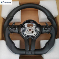Expédition rapide, volant sport en cuir à fond plat en stock pour F36 F30 F10 F15 M3 M5 E46 E60 E70 E90 E91 M6 X5 X3