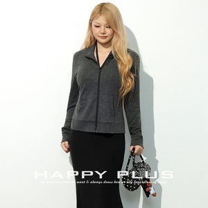 รันฉีเสื้อโค้ทผ้าฟลีซสำหรับผู้หญิงไซส์ใหญ่ สีดำลายทางสีเทา ซิปด้านหน้า ความหนาปานกลาง ผ้าโพลีเอสเตอร์ เหมาะสำหรับใส่ในฤดูใบไม้ร่วง - Product Image 5