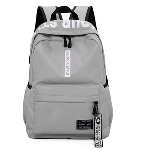 Neue koreanische Art Mode Brief Trend High School Tasche Low Moq Custom Logo Casual Sport Rucksäcke - Product Image 3