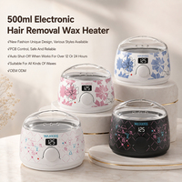 Máquina de Depilación con Cera de 500 ml con Logotipo Personalizado, Calentador de Cera Electrónico con Enchufe para EE. UU., Australia y la UE, para Salón de Belleza y Uso Doméstico