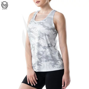 ชุดเสื้อกล้ามออกกำลังกายกลางแจ้งของผู้หญิงชุดออกกำลังกายผ้าฝ้ายไร้รอยต่อ100% ชุดเสื้อกล้ามสำหรับเล่นกีฬาว่างเปล่าพร้อมโลโก้ออกแบบได้ตามต้องการ - Product Image 1