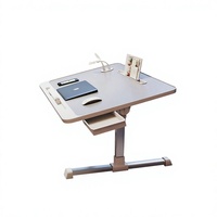 Bureau d'ordinateur pliable sur mesure OEM, support pour ordinateur portable réglable en hauteur, table portable avec tiroir pour le travail, les jeux et les études