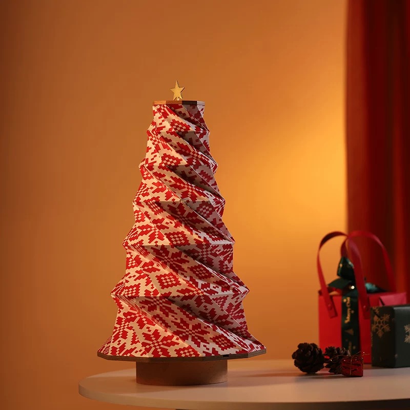 2025 New Trending Folding Specialty Paper Xmas Tree Lamp - Zhengming Creative LED Night Lights