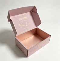 Boîte cadeau en carton ondulé avec estampage à chaud de qualité supérieure, boîte en papier personnalisée pour emballage cosmétique de marque de luxe