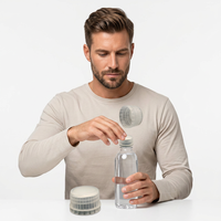Bouchon à vis pour bouteille d'eau en plastique PE de 32 mm, anti-fuite, écologique, avec joint inviolable
