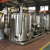 5BBL Feu Chauffage Machine de Brassage De Bière 1000L Micro Brasserie SS304