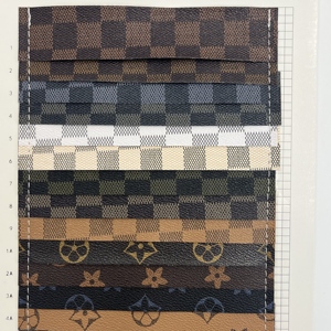 Горячая Распродажа, популярная синтетическая кожа из ПВХ смолы для украшения мешков, поделок - Product Image 6