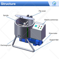 OCEAN Chocolate Spread Ball Mill Raffineur Cylindre Grind Machine pour Chocolat 500l
